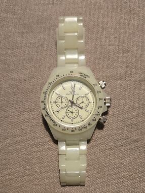 ToyWatch Women’s Light Green Glow In The Dark Chronograph Bracelet Watch